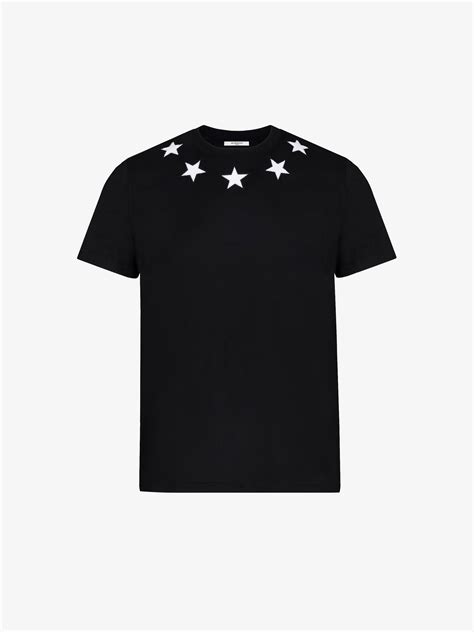 blue givenchy shirt stars|givenchy t shirt with holes.